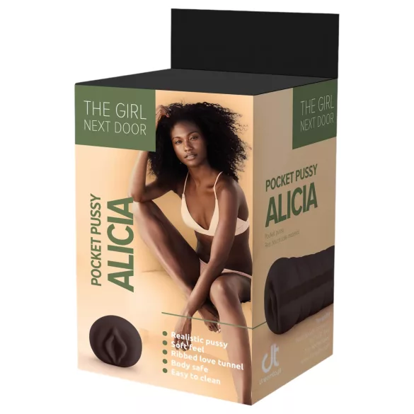 The Girl Next Door Alicia - realistisk onaniprodukt - vagina - sort