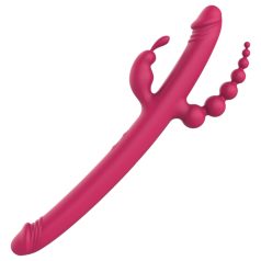 Dreamtoys - vibrator med fire arme - genopladelig - pink