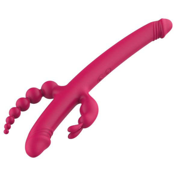 Dreamtoys - vibrator med fire arme - genopladelig - pink