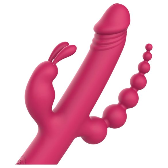 Dreamtoys - vibrator med fire arme - genopladelig - pink