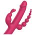 Dreamtoys Anywhere Pleasure Vibe - genopladelig, 4-armet vibrator (pink)