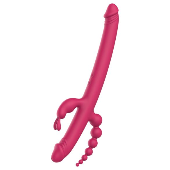 Dreamtoys - vibrator med fire arme - genopladelig - pink