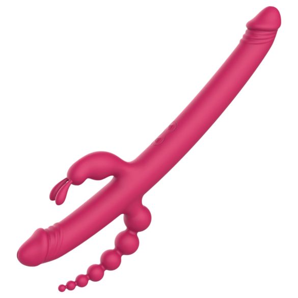 Dreamtoys - vibrator med fire arme - genopladelig - pink