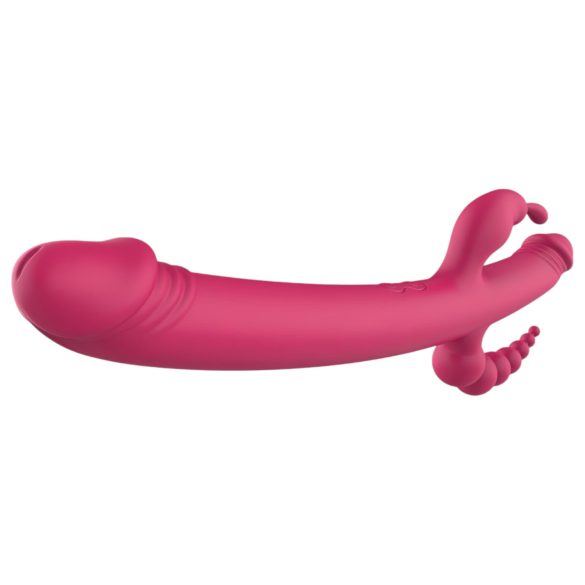 Dreamtoys - vibrator med fire arme - genopladelig - pink