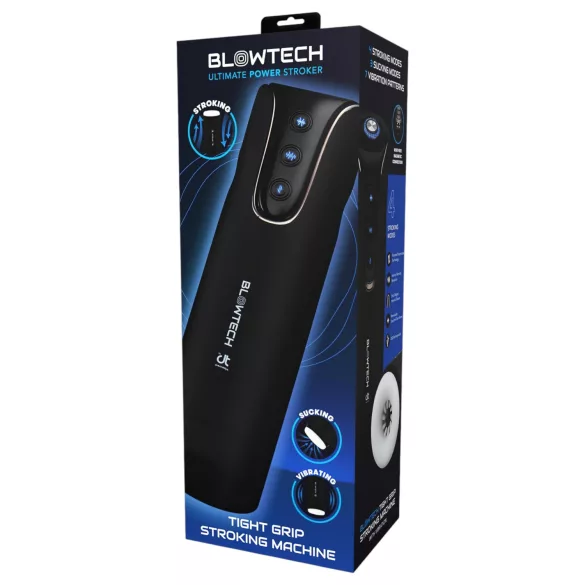 Dreamtoys - masturbator med vibration - stram greb - sort