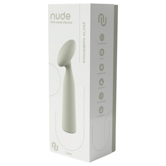 Nude Luna - genopladelig mini stavvibrator (grå)