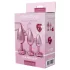 Dreamtoys Gleaming Love - hjerteformet anal plug sæt (rosa)