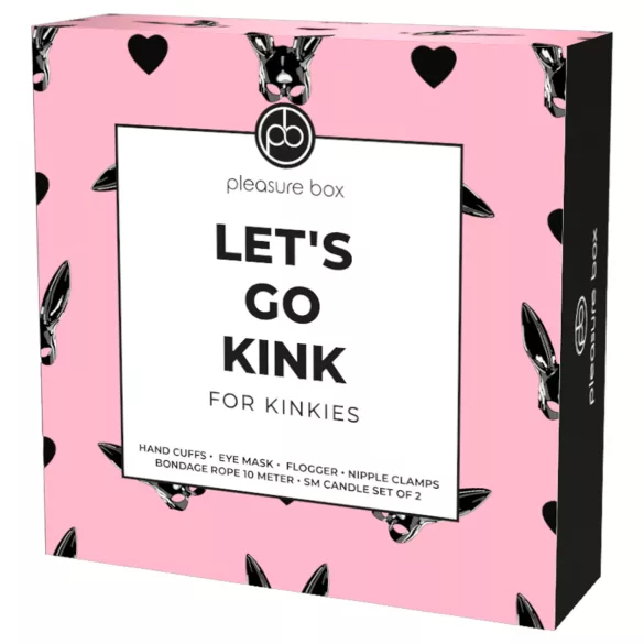 Pleasure Box Let's Go Kink - bondage sæt - 6 dele