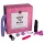 Pleasure Box Love to Play - vibratorsæt - 6 dele - pink/lilla