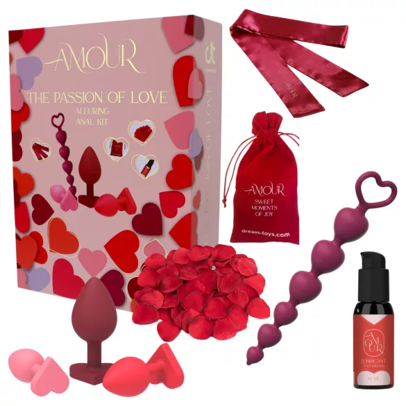 Dreamtoys Amour - analtrænings-gavesæt (rød)