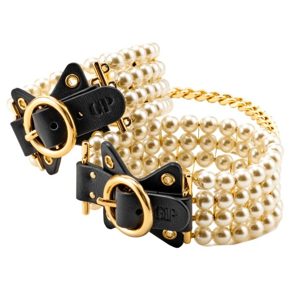 Allure - perle ankelkæde (sort)