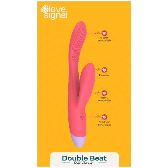 Dreamtoys - G-punkts vibrator med klitorisarm - rød