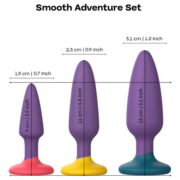 Dreamtoys Love Signal - anal plug sæt (lilla)