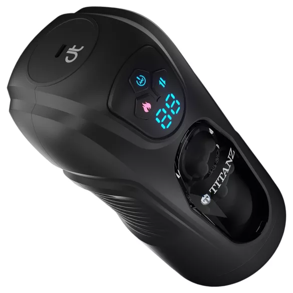 Titanz Ultimate Heat & Thrusting - automatisk masturbator (sort)