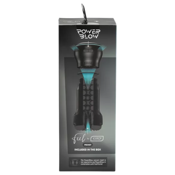 Kiiroo PowerBlow + Feel Pocket lomme-masturbator (sort)