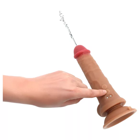 Kiotos Cox Power - vibrerende sprøjtende dildo med fjernbetjening (naturel)