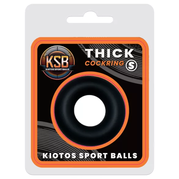 Kiotos - tyk silikone penisring S (sort)