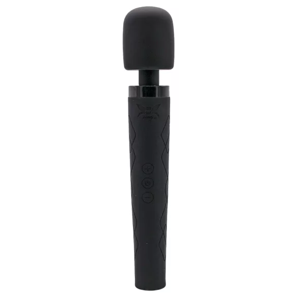 Pixey Deluxe Black Velvet - wandvibrator L (sort)