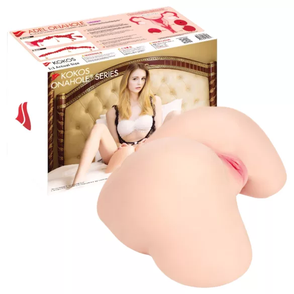 Kokos Adel Real Hips - naturtro torsomasturbator (natur)