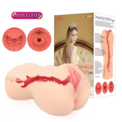   Kokos Onahole 001 XL - realistisk kunstig vagina-masturbator (hudfarvet)