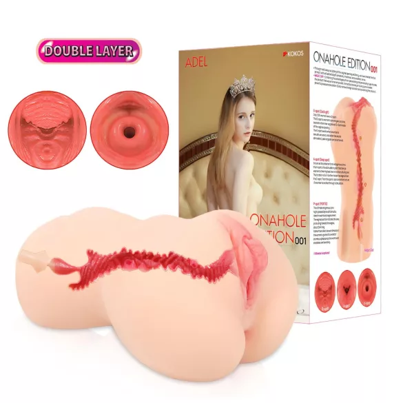 Kokos Onahole 001 XL - realistisk kunstig vagina-masturbator (hudfarvet)