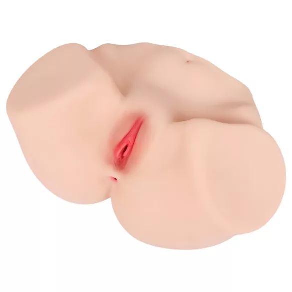 Kokos Maria - naturtro torso-onani­vagina og numse (hudfarvet)