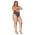 Dreamgirls - trusser med høj talje - blonde - sort - 2XL