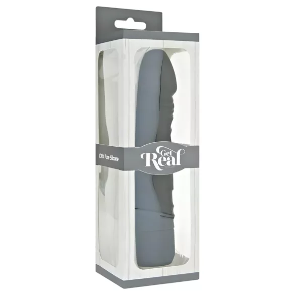 Get Real - vibrator med realistisk form - silikone - sort