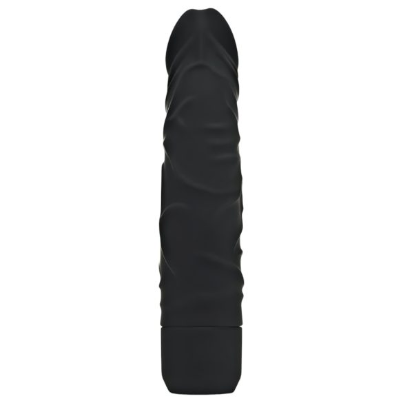 Classic Get Real - livagtig silikonevibrator (sort)