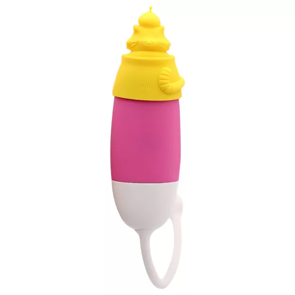 Magic Motion Elizabeth - klitorisvibrator med silikon kattehoved - gul