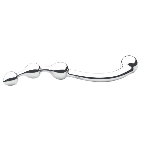 Njoy Fun Wand - metal anal og G-punkt dildo (sølv)