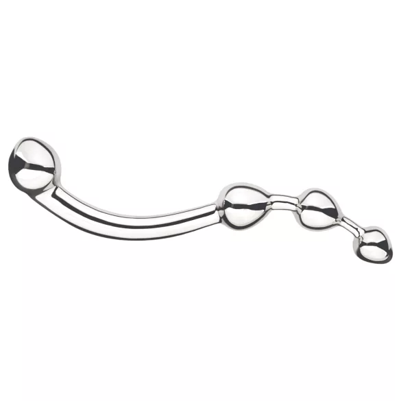 Njoy Fun Wand - anal og G-punkt dildo i metal - sølv