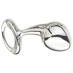 Njoy - analplug - stor - metal sølv