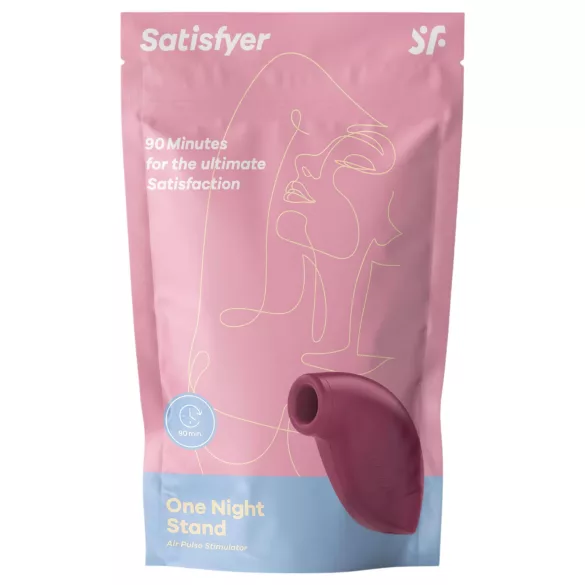 Satisfyer One Night Stand - klitorisvibrator med lufttryk - rød