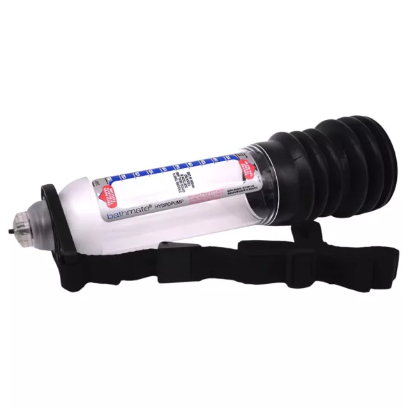 Bathmate Shower Strap - pumpestrop med målebånd (sort)