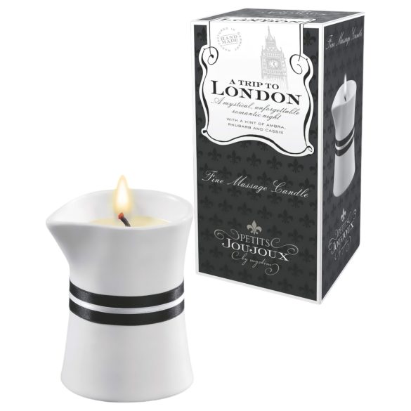 Petits Joujoux London - Massage-lys med rabarber og rav (120ml)