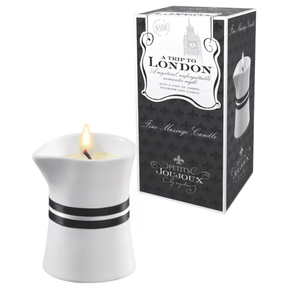 Petits Joujoux London - massagelys - rabarber-amber - 120ml