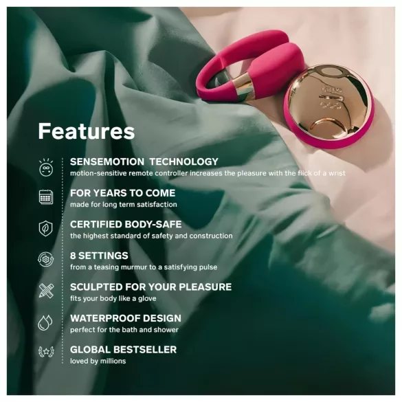 LELO - parvibrator - fjernbetjent - silikone/lilla