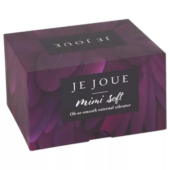 Je Joue - klitorisvibrator med genopladelig blød overflade - vandtæt sort