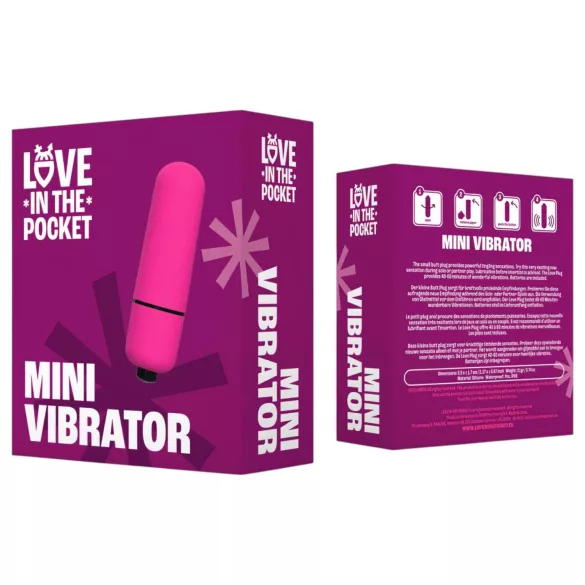 Love Bullet - mini vibrator - vandtæt - pink