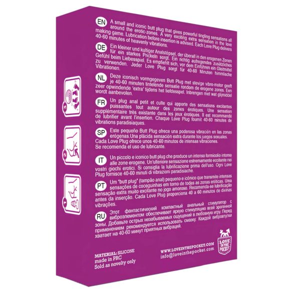 Love Plug - analvibrator mini - sort