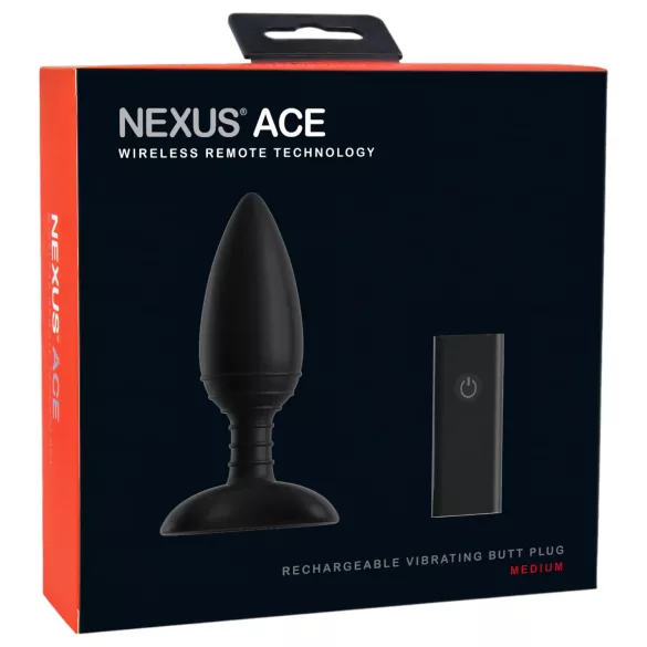 Nexus Ace - analvibrator med fjernbetjening - genopladelig - medium