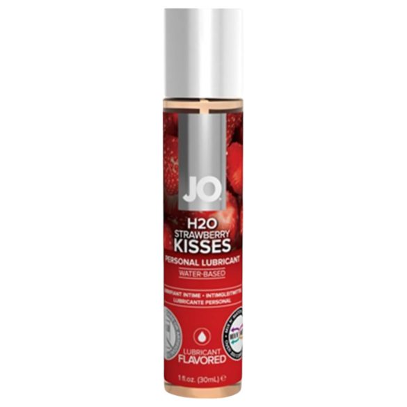 JO H2O jordbær kys - vandbaseret glidecreme (30ml)