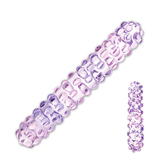 GLAS nr. 94 - lille kugleformet glasdildo (pink)