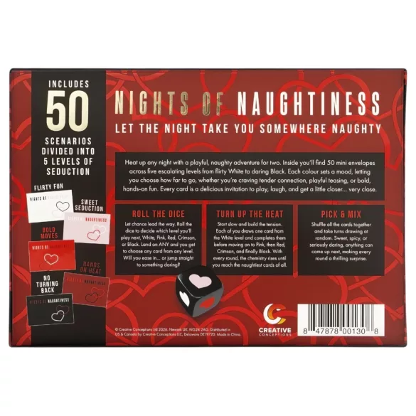 FIFTY NIGHTS OF NAUGHTINESS - sexspil for par - engelsk
