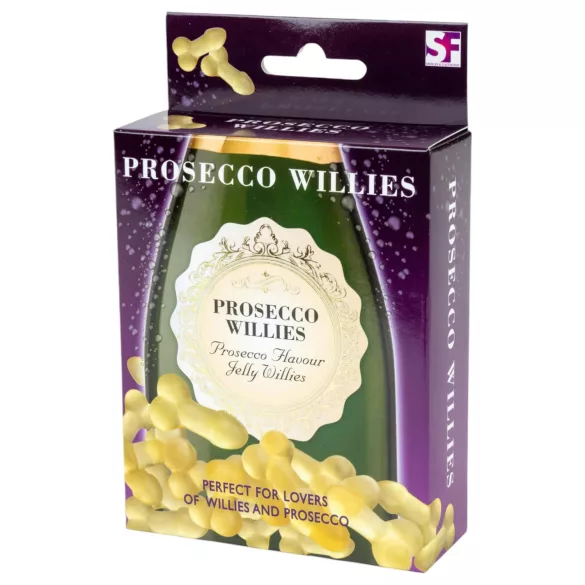 Prosecco Willies - vingummi med proseccosmag - penisform - 120g