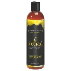   Intimate Earth Relax - massageolie - citronmelisse kokos - 120 ml