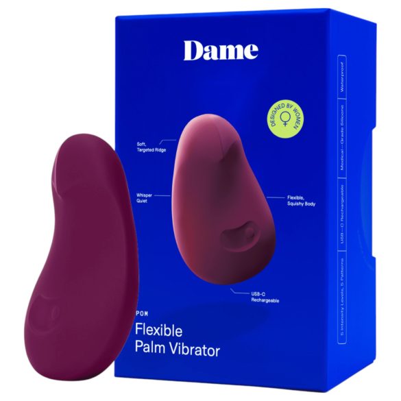 Dame Pom - genopladelig klitoris vibrator (lilla)