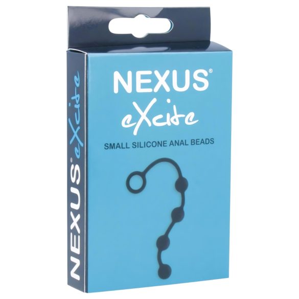 Nexus Excite - analdildo med 4 kugler - sort - lille
