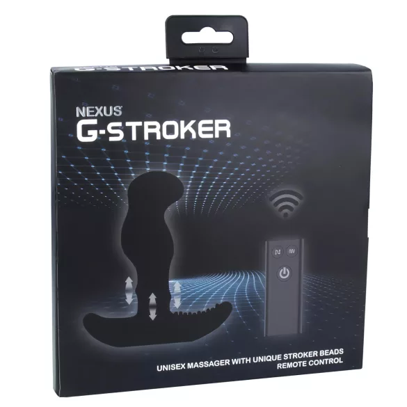 Nexus G-stroker - prostatavibrator med fjernbetjening - sort